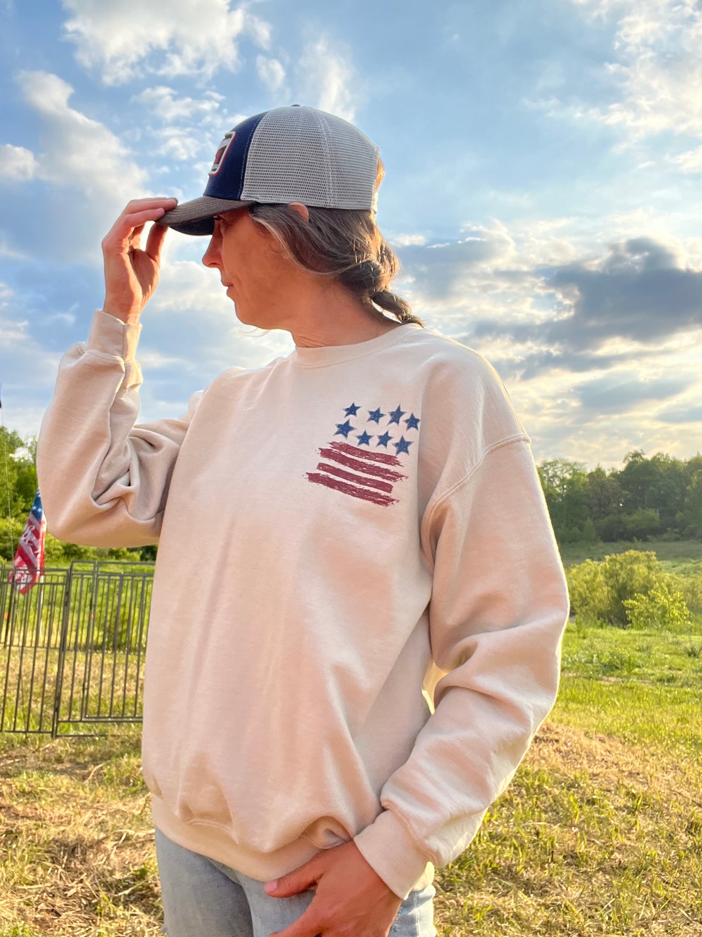 Loves Jesus And American Too, T-Shirt & Sweat Shirts