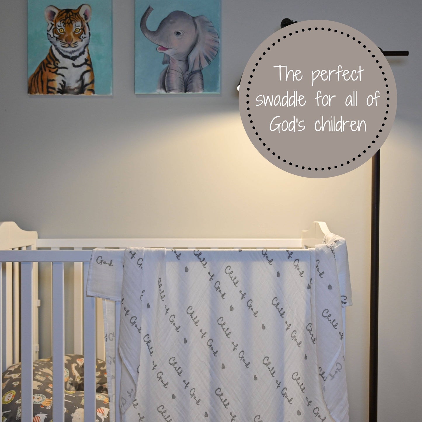 Child of God Baby Muslin Wrapping Blanket