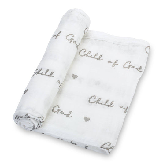 Child of God Baby Muslin Wrapping Blanket