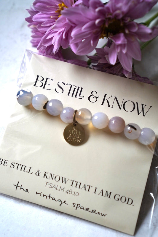 Earth Tone Faith Bracelet: BE STILL & KNOW