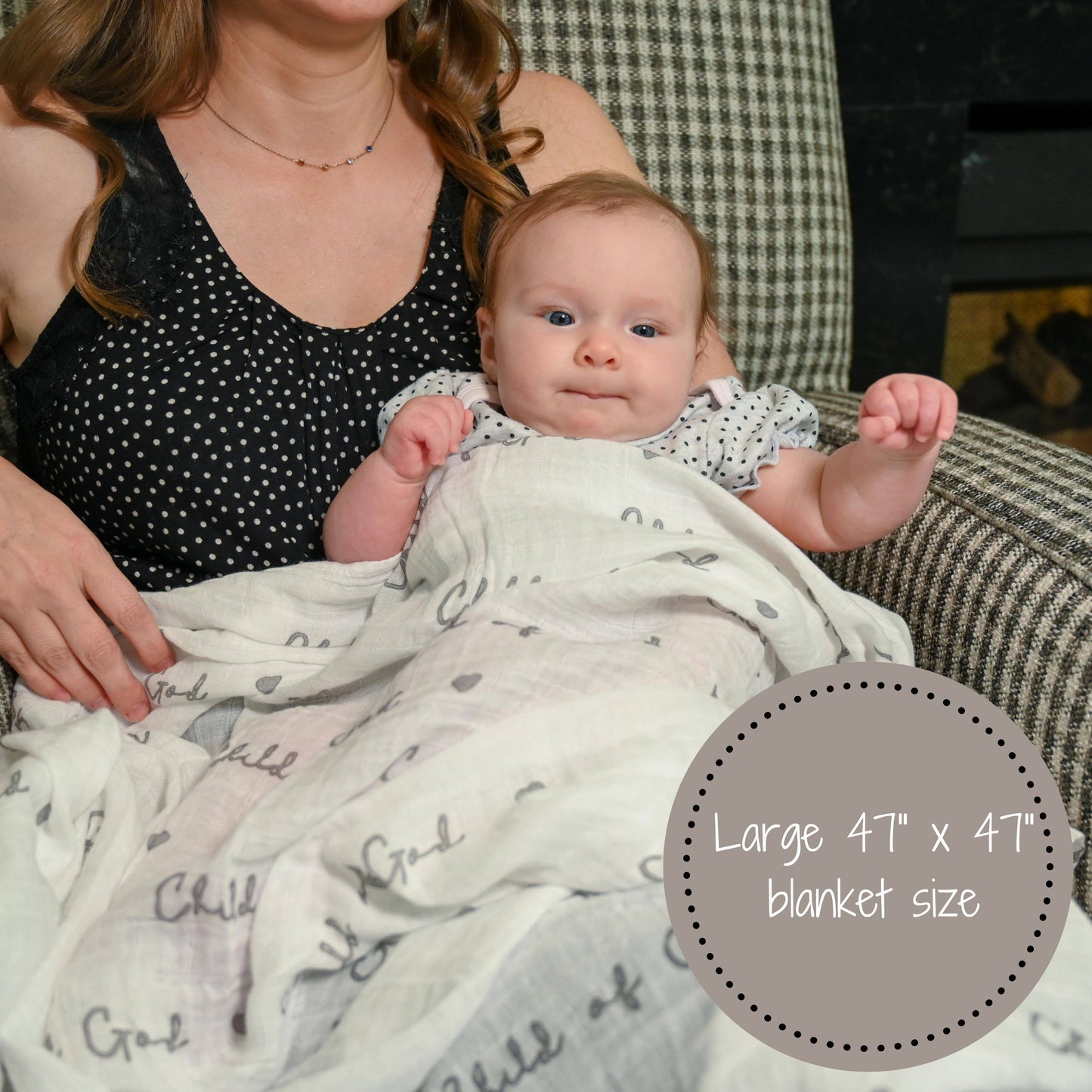 Child of God Baby Muslin Wrapping Blanket